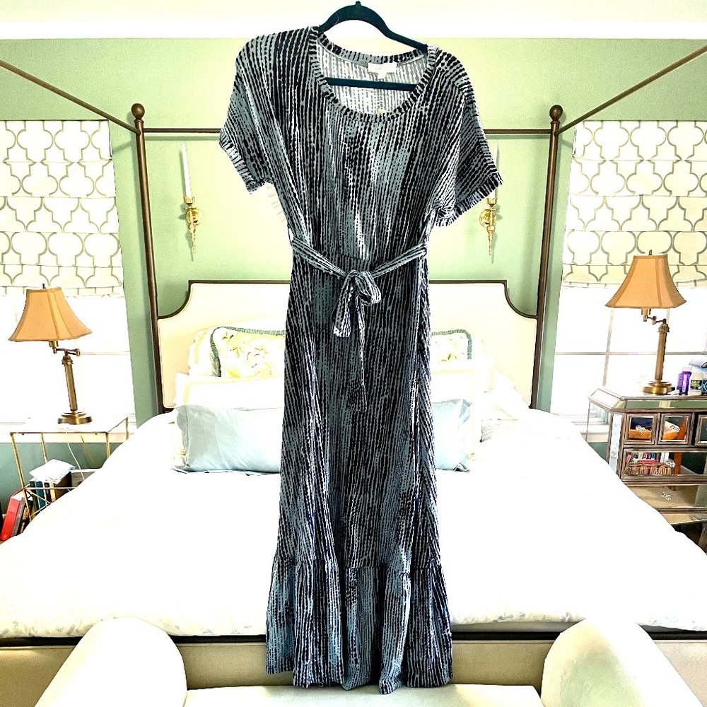 NEW DIRECTIONS Blue Maxi Dress NWT